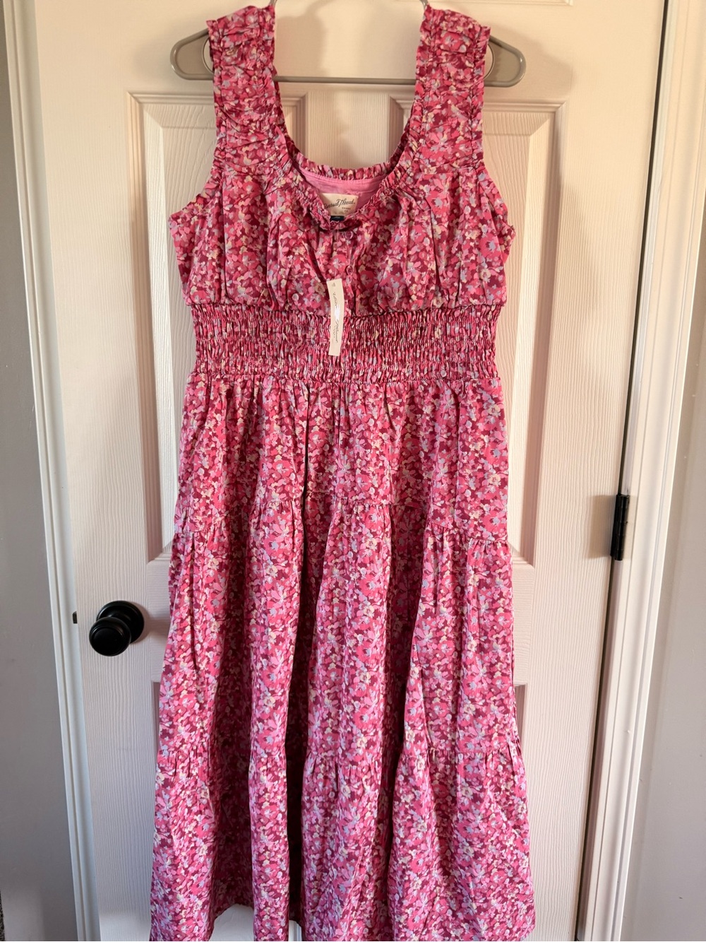 Women’s sleeveless button front smocked empire waist dress- Universal Thread